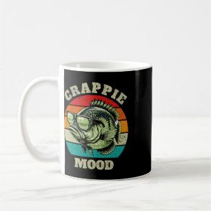 Caneca De Café Humor Crappie Humor Retro Pesca Sarcástico Pai Hom