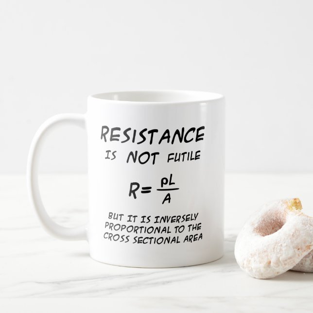 Caneca De Café Humor da resistência (Com Donut)