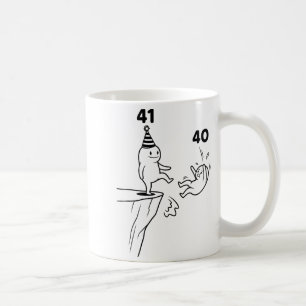 Caneca De Café Humor de Aniversário de Crianças 41 Anos 41º Festa