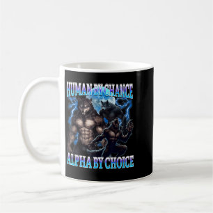 Caneca De Café Humor de Bootleg Engraçado da Escolha Alpha Meme d