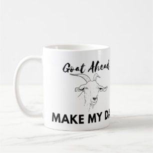 Caneca De Café Humor De Cabra: Avançar (Avançar), Fazer Meu Dia