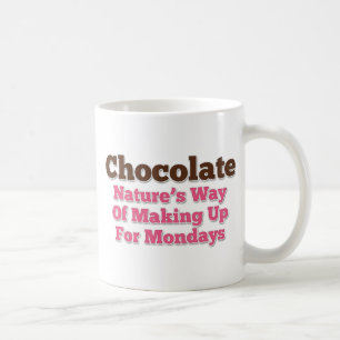 Caneca De Café Humor de Chocolate Dizendo
