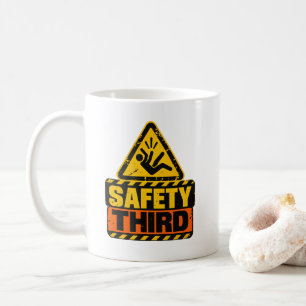 Caneca De Café Humor de Comerciante Sarcástico Segurança em Terce
