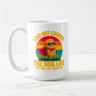 Caneca De Café Humor de Comida Eu Não Escolhi A Vida de Nugget Su