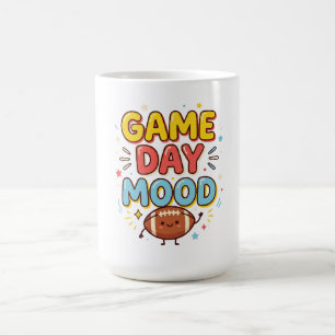 Caneca De Café Humor de Dia de Jogo Fã de Futebol Engraçado