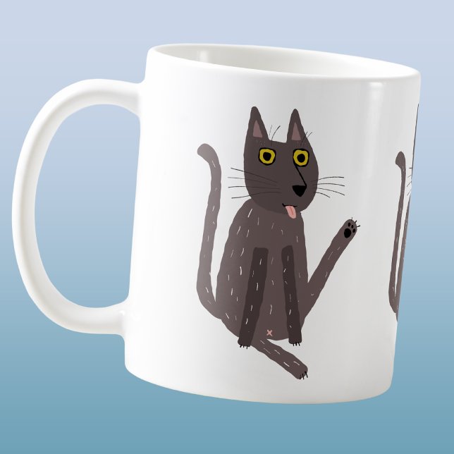 Caneca De Café Humor de Gato Engraçado (Funny cat humor mug)