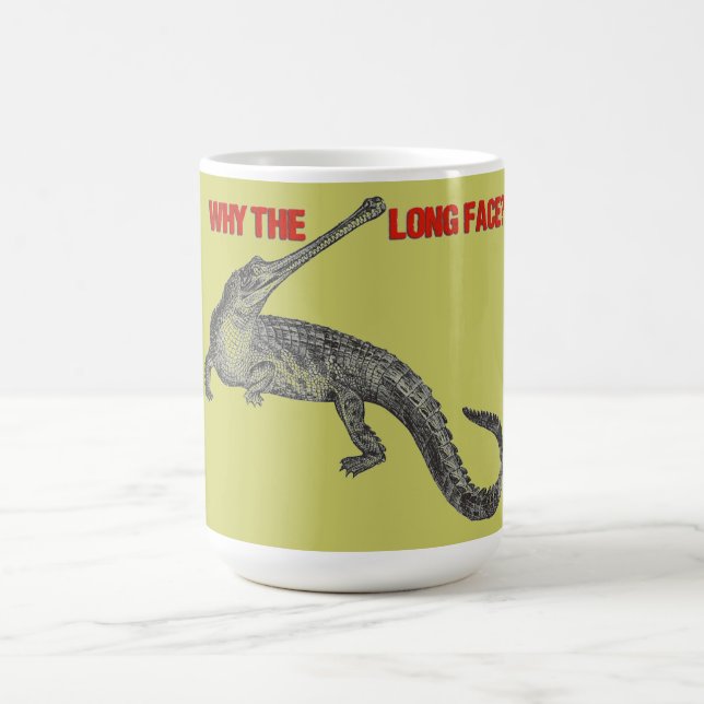Caneca De Café Humor de Gharial (Centro)