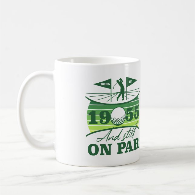 Caneca De Café Humor de Golfe de Aniversário de 1955 (Esquerda)