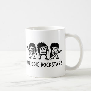 Caneca De Café Humor de Química de Rockstars Periódicos