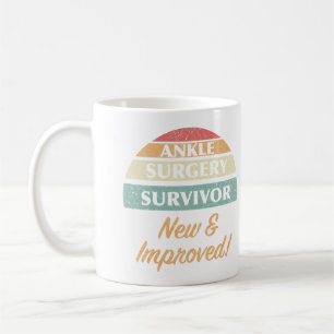 Caneca De Café Humor de Sobrevivência com Cirurgia de Ankle