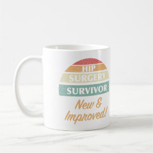 Caneca De Café Humor de Sobrevivência de Cirurgia da anca