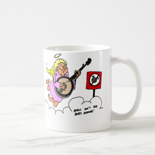 Caneca De Café Humor do banjo do Bluegrass (Direita)