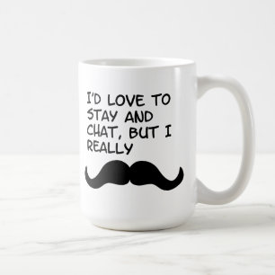 Caneca De Café Humor do bigode