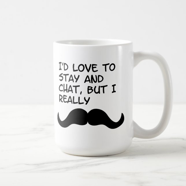 Caneca De Café Humor do bigode (Direita)