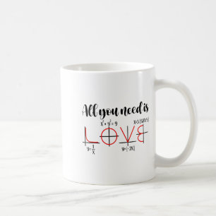 Caneca De Café Humor do Dia dos Namorados de Matemática para Prof