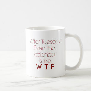 Caneca De Café Humor do escritório de WTF