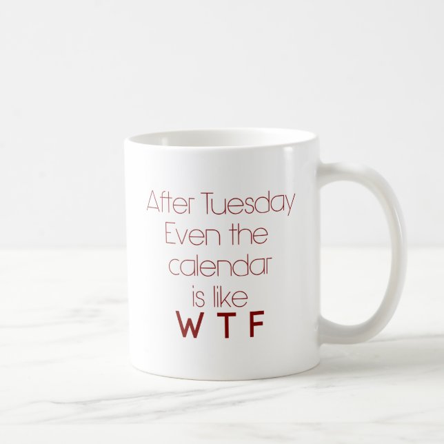 Caneca De Café Humor do escritório de WTF (Direita)
