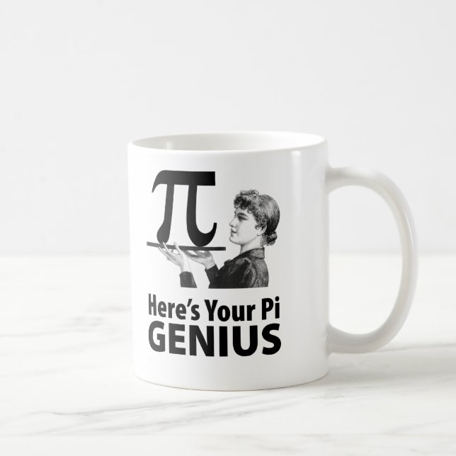 Caneca De Café Humor do número do Pi (Direita)
