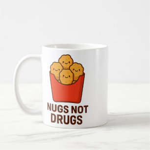Caneca De Café Humor engraçado de nuggets de frango, Nugs não são