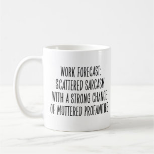 Caneca De Café Humor Engraçado no Local de Trabalho Sarcasmo Pala
