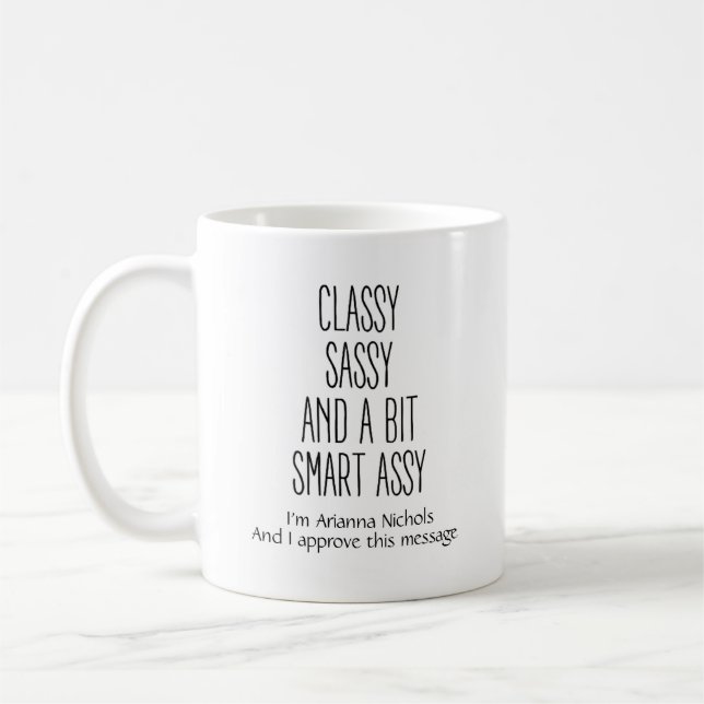 Caneca De Café Humor Engraçado Personalizado Trendy Classic Mug,  (Esquerda)