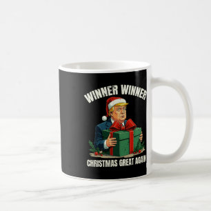 Caneca De Café Humor Engraçado Xmas Trump Vencedor do Natal Ganha