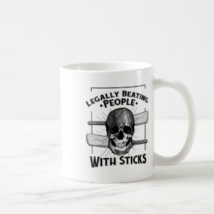 Caneca De Café Humor Esportivo Espancar Pessoas Com Paus Legalmen