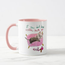 Caneca de Café Humor Gato Sonolento – Caneca de Ga