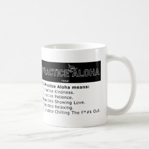 Caneca De Café Humor Hawaii Para Praticar Aloha Shaka (Perseguiç