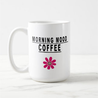 Caneca De Café humor matinal da tipografia da moda, café.