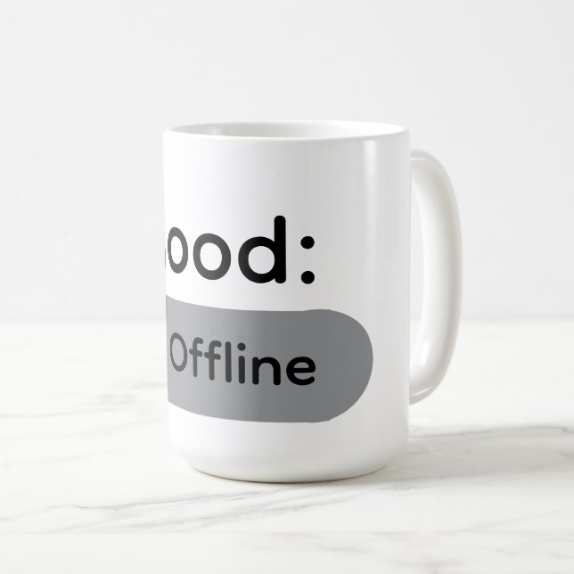 Caneca De Café Humor: McAfee Offline Mug (Frente Esquerda)