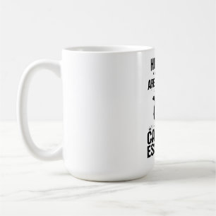 Caneca De Café Humor Negro Humanos São Opcionais Gatos São Essenc