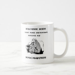 Caneca De Café humor ofensivo macaco engraçado