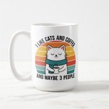 Caneca de Café Humor para Amantes de Gatos Present