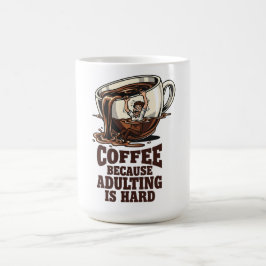 Caneca De Café Humor Relacionável de Adulto Amante de Café