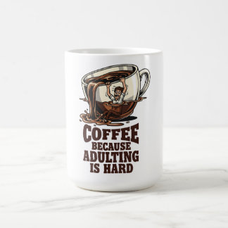 Caneca De Café Humor Relacionável de Adulto Amante de Café