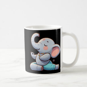 Caneca De Café Humor Yoga Fitness Elefante