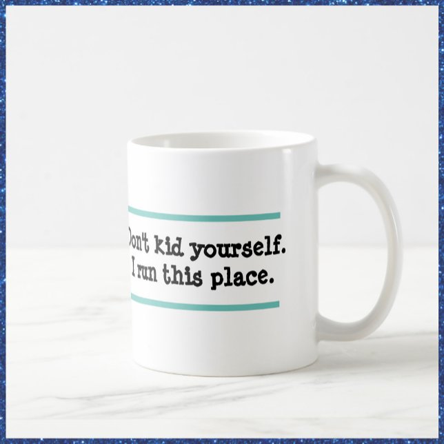 Caneca De Café Humorável Eu Lanço Esta Citação De Lugar (Bookmark my store! https://www.zazzle.com/store/capricepetit)