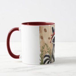 Caneca de café humorística com guaxinim e legenda