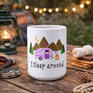 Caneca De Café Humorous I Sleep Around 