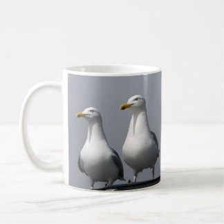 Caneca De Café Humorous Mr & Mrs Gully Romantic Seagull Coastal