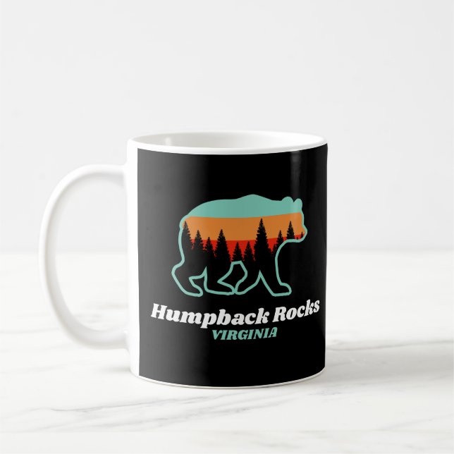 Caneca De Café Humpbacks Rocks Virginia VA Bear Retro Gift (Esquerda)