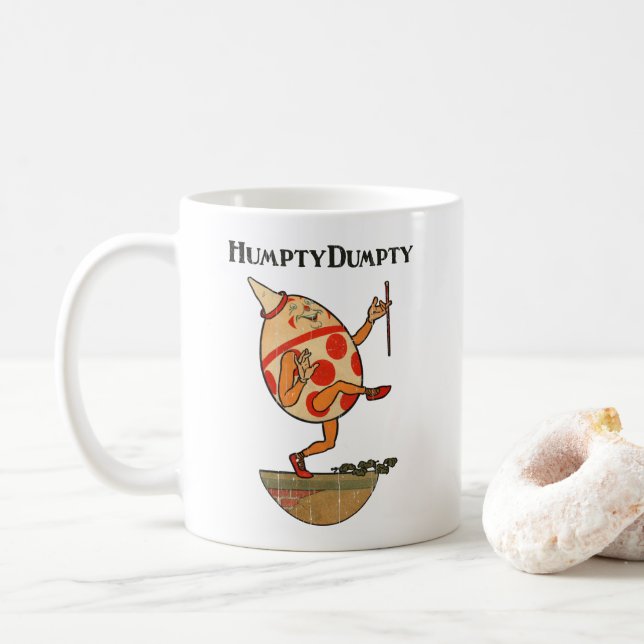 Caneca De Café Humpty Dumpty do clássico livro infantil (Com Donut)