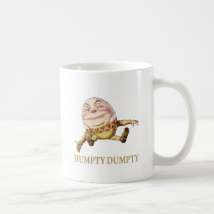 CANECA DE CAFÉ HUMPTY DUMPTY SÁBIO NUMA PAREDE - RIME DE ENFERMEI