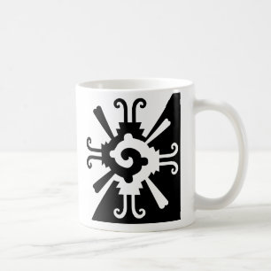 Caneca De Café Hunab Ku-Preto e branco