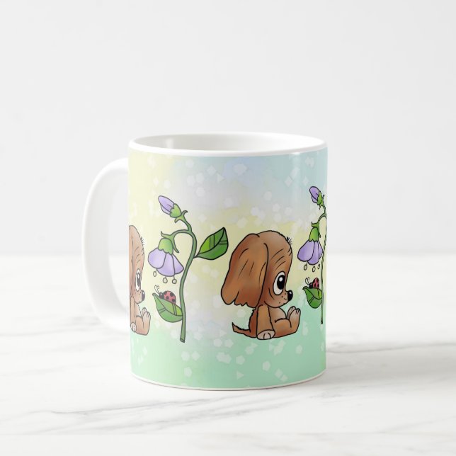 Caneca De Café Hund Blume (Frente Esquerda)