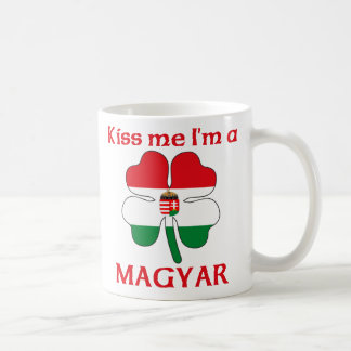 Caneca De Café Húngaros personalizados beijam-me que eu sou