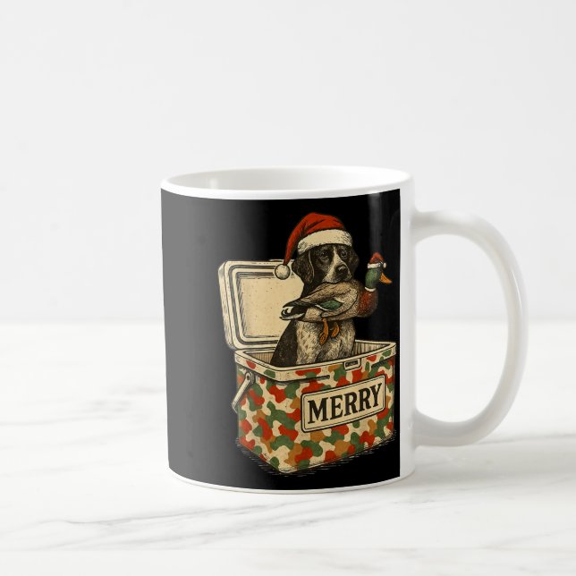 Caneca De Café Hunter Dad Christmas Mallard Xmas Duck Lover Women (Direita)