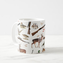 Caneca De Café Hunting Wildlife Outdoorsman Pattern