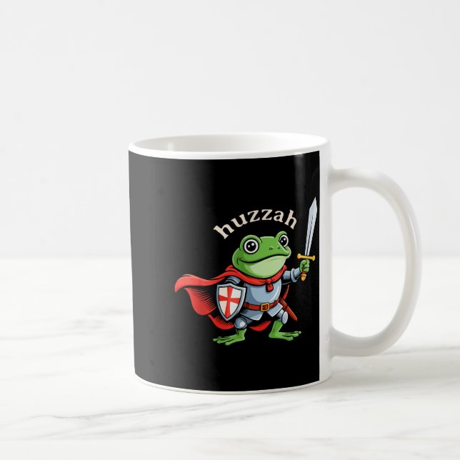 Caneca De Café Hurra Cavaleiro Sapo Espada Divertida Citação Meme (Direita)